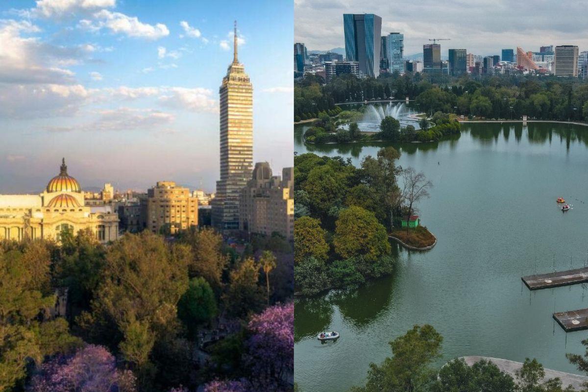 Alameda Central y Boque de Chapultepec CDMX    Foto: Pexels I Gobierno de la CDMX I Canva