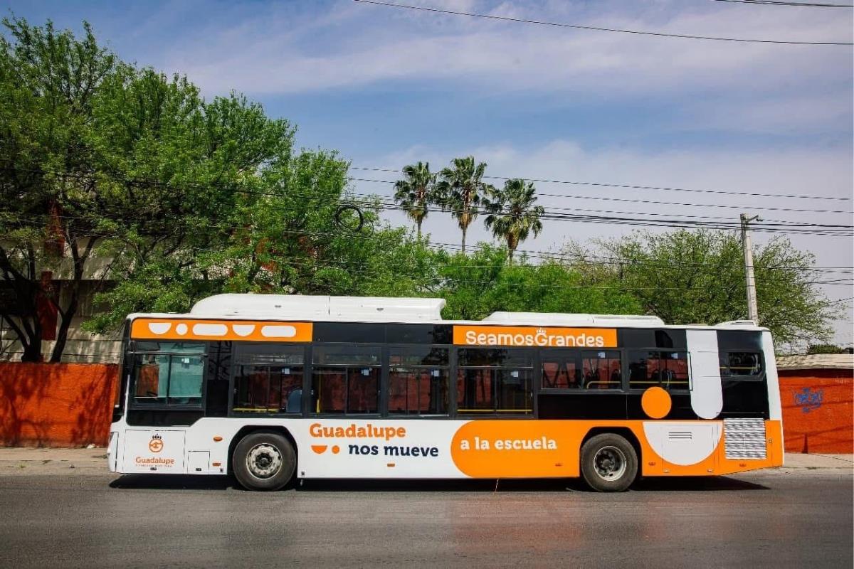 Ruta de transporte gratuito en Guadalupe. Foto: Jorge López