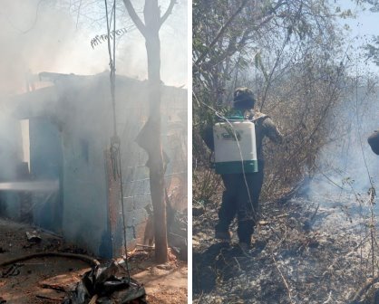 Controlan tres incendios en un mismo día en Kanasín y evitan daños mayores, esto se sabe