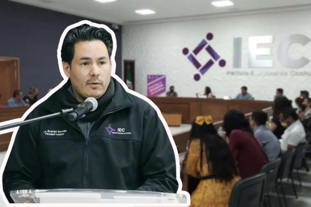 Paredes envió un oficio al Instituto Electoral de Coahuila solicitando una indemnización por su remoción, lo cual está siendo analizado por el área jurídica del organismo./Foto: X/ IEC