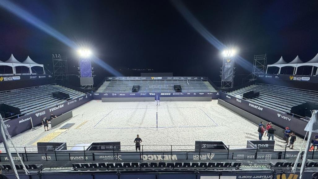 Todo listo para el Tour Mundial de Voleibol de Playa en Yucatán