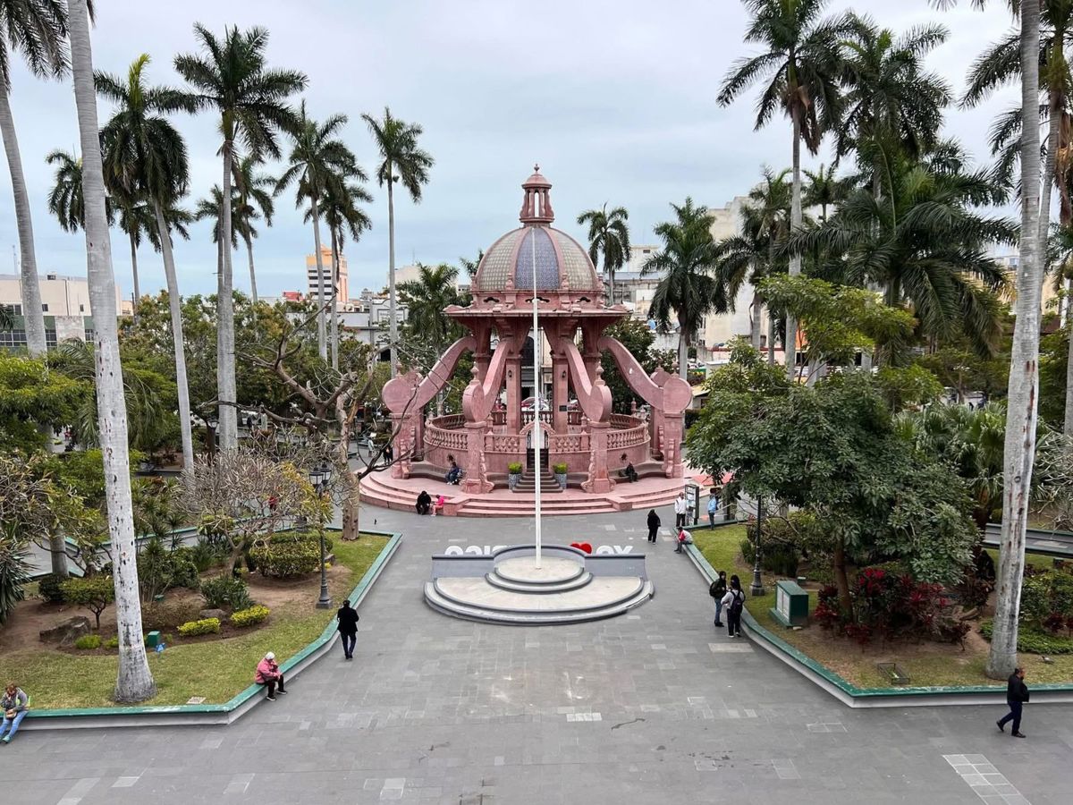 Plaza de Armas de Tampico. Foto: Redes Sociales