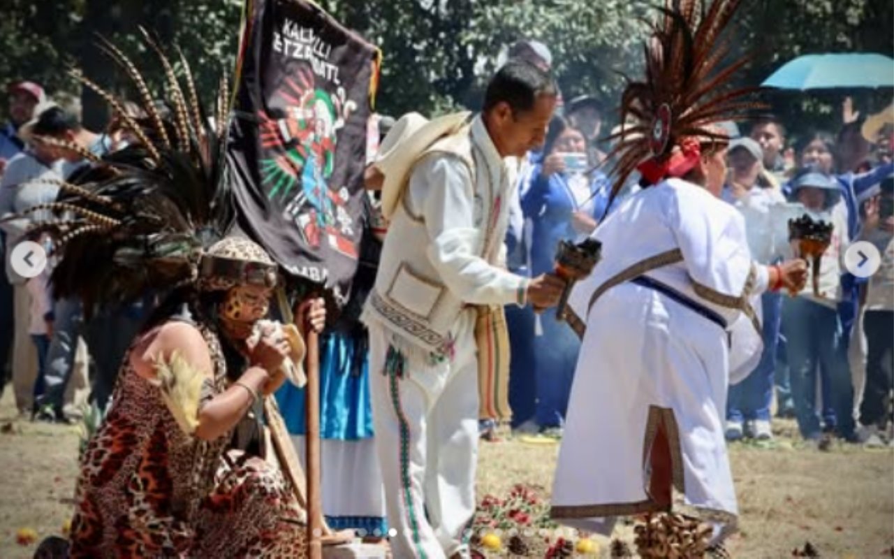 Comienza el Festival del Quinto Sol en el municipio de Acambay, en Edomex. Foto: IG/marialuisa_mx