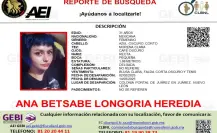 Buscan a Ana Betsabe Longoria Heredia, desaparecida en Juárez