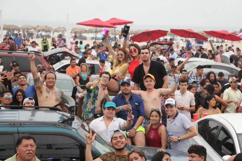 Playazo en Playa Miramar. Foto: Redes Sociales