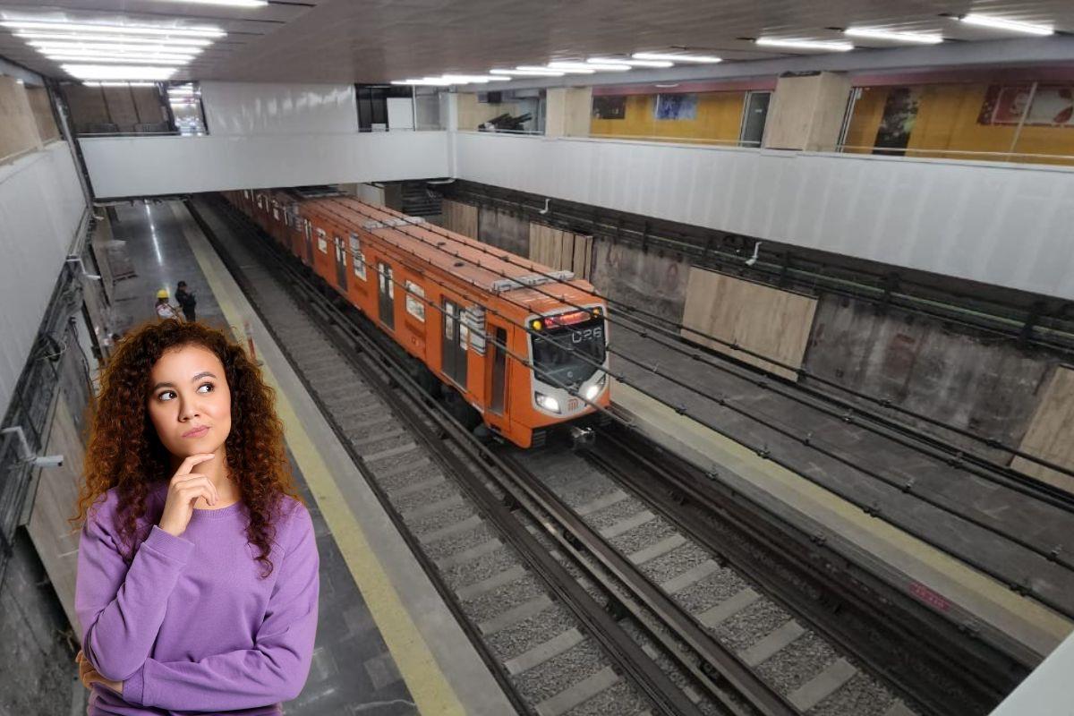 Trabajos de modernización del estación de la Línea 1 del Metro CDMX    Foto: X (@MetroCDMX)