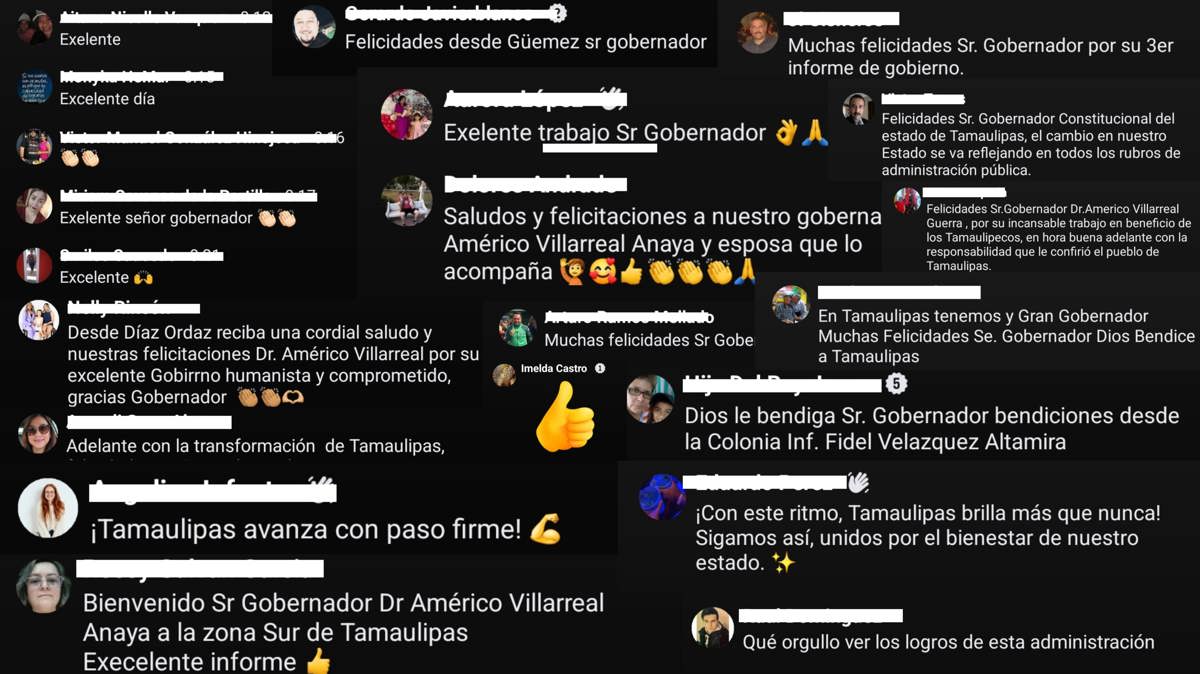 Comentarios en tiempo real en streaming del Tercer Informe de Gobierno Foto: Captura de pantalla