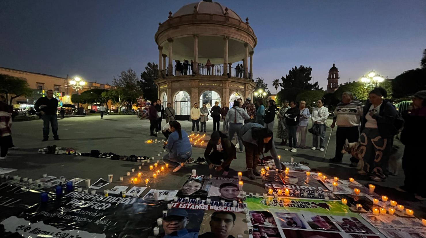 Foto: Alejandro Ávila| |En Durango, familiares de personas desaparecidas se unieron al luto nacional por lo ocurrido en Teuchitlán, Jalisco.