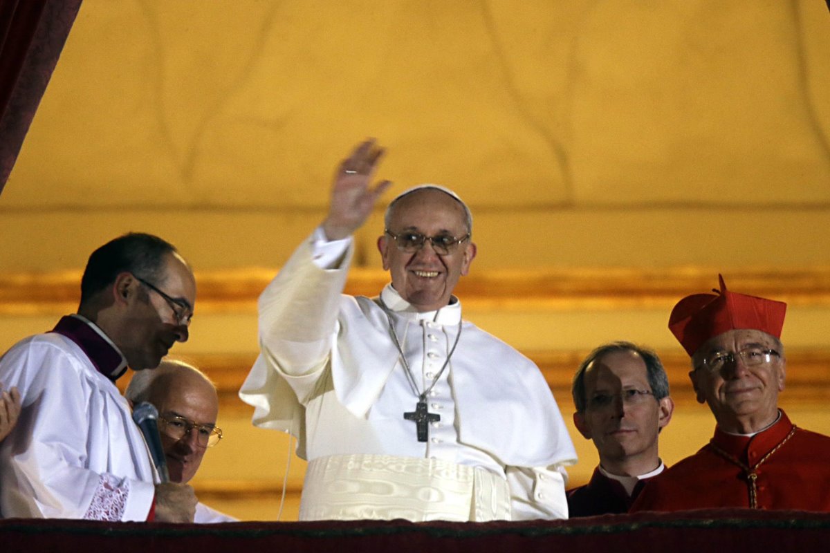 Papa Francisco en la Ciudad del Vaticano. Créditos: X (@MJRobinson1571).