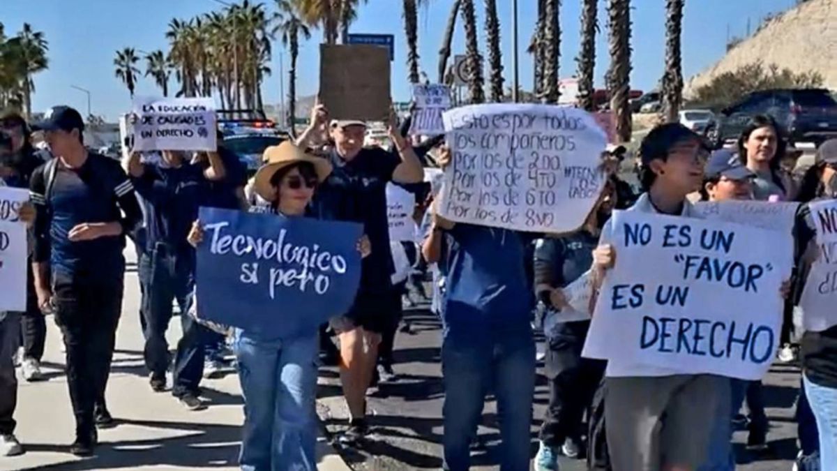 El paro del Sindicato Único de Personal Docente y Administrativo (SUPDAITES) dejó a los estudiantes del ITES sin clases desde el 26 de febrero. Foto: Las Noticias desde Los Cabos