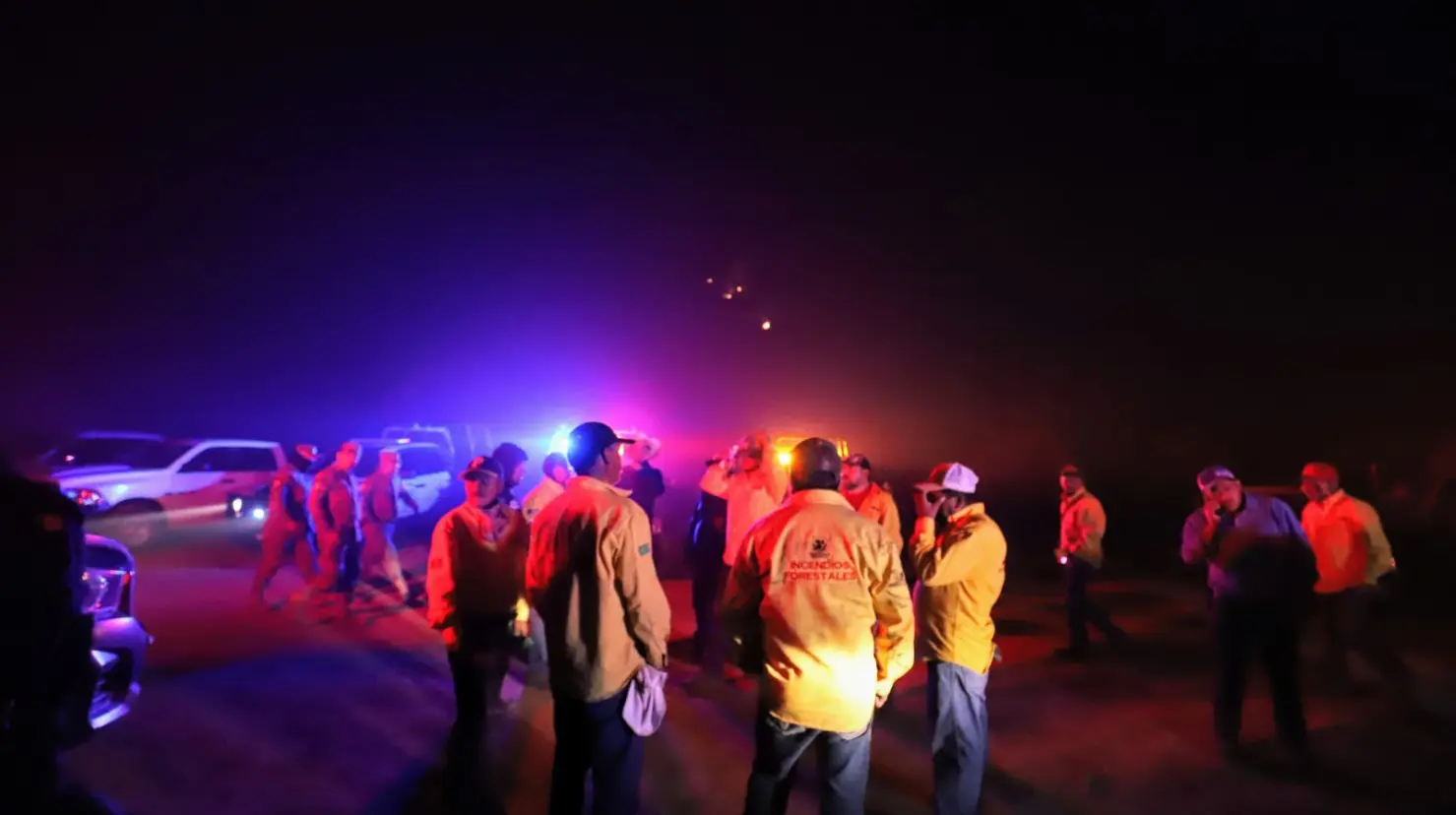 Sofocan 30% del incendio en Los Lirios y El Tunal en Coahuila. Foto de Protección Civil.