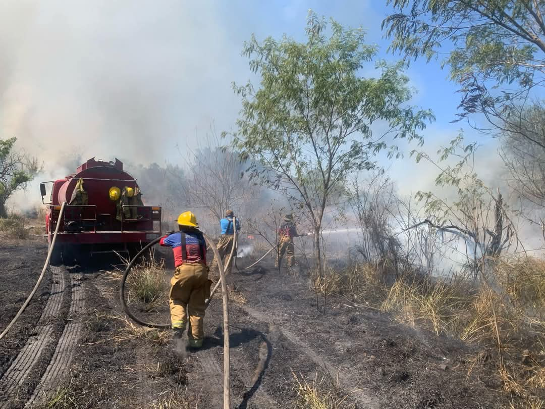 El gobernador Américo Villarreal, el despliegue de un operativos para atender los incendios forestales. Foto: Protección Civil