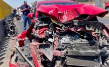 Choque vehicular en la México-Puebla, deja seis lesionados