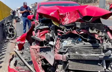 Choque vehicular en la México-Puebla, deja seis lesionados