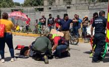 Son los héroes de Altamira: Bomberos voluntarios auxiliaron a abuelito atropellado 