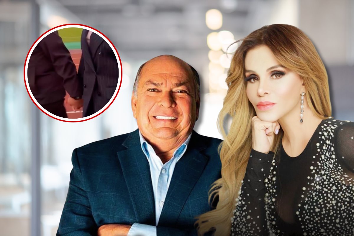 Lucía Méndez y Antonio Pérez, juntos y de la mano (Foto: IG @aperezgaribay, @luciamendezof / Canva)