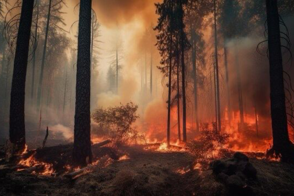 Imagem ilustrativa de un incendio forestal. Foto: Freepik