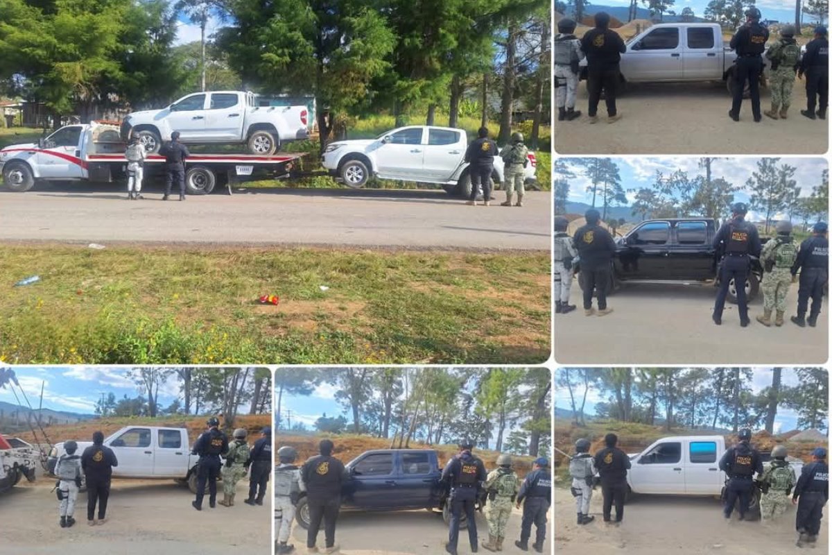 El robo de vehículos en Chiapas aumenta en carreteras y zonas conflictivas. Foto: Fiscalía de Chiapas