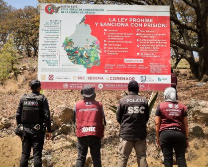 SEDEMA recupera 4.6 hectáreas de suelo de conservación invadido en Xochimilco