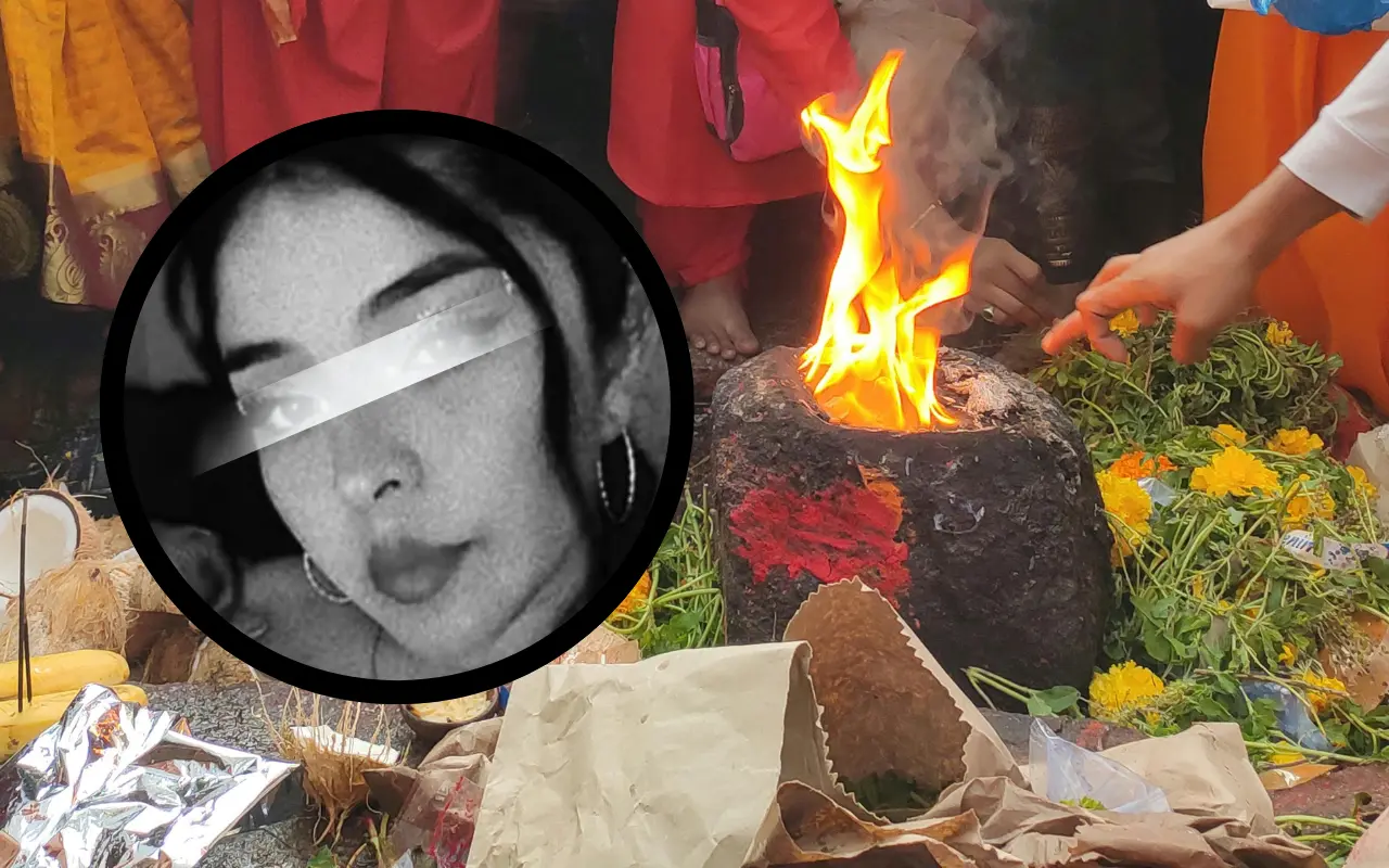 Yarey fue rociada con alcohol en el ritual de sanación. Foto: Noticia TV Azteca/prexels (Canva)