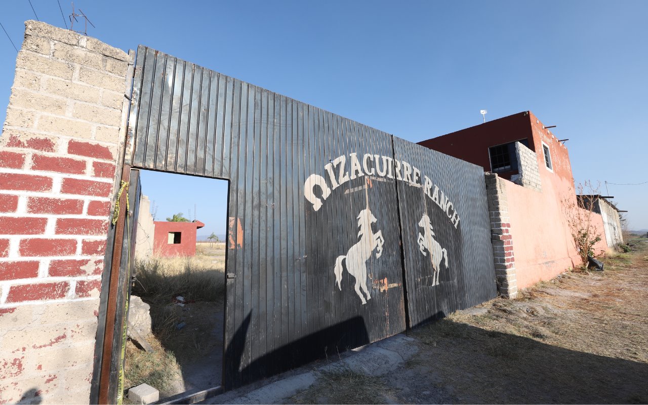 Fachada del Rancho Izaguirre. Foto: Fiscalía del Estado de Jalisco