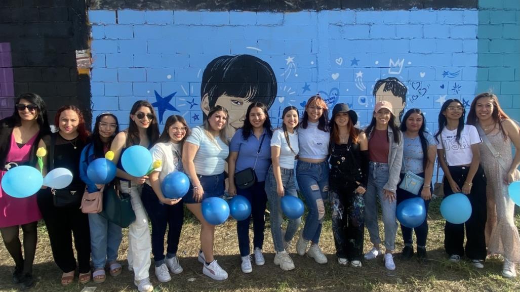 Fanáticas de Hwang InYoup le realizan mural tras su próxima visita a Monterrey