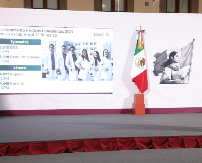 IMSS tiene 9 mil 423 médicas y médicos contratados este 2025, informa Zoé Robledo