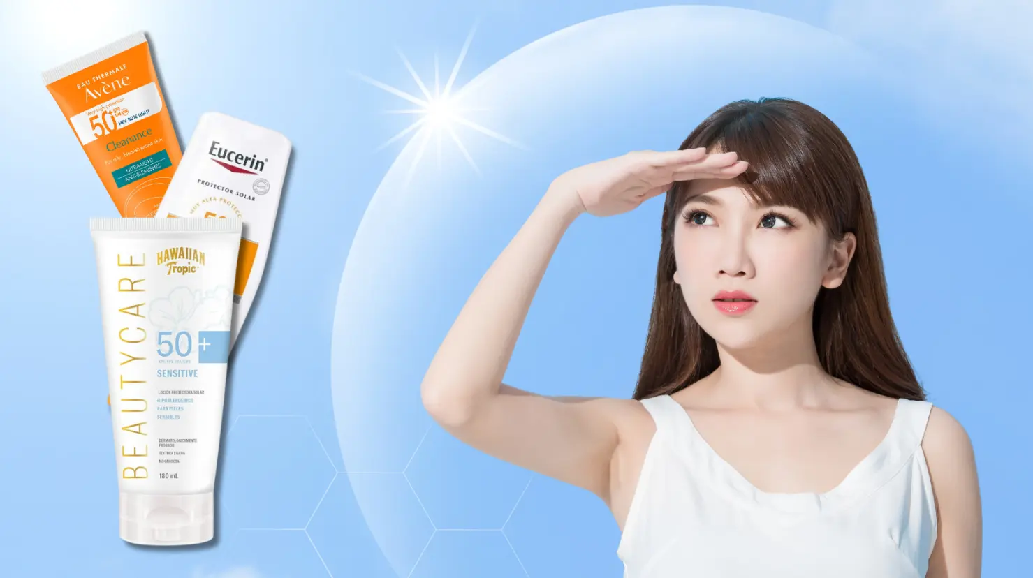 ¿Piel seca? Este protector solar la mantendrá hidratada y protegida de los rayos UV. Foto: Canva | Eucerin | BeautyCare | Avéne.