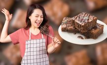 ¿Antojo de algo dulce? Prepara un delicioso brownie sin horno