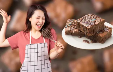 ¿Antojo de algo dulce? Prepara un delicioso brownie sin horno