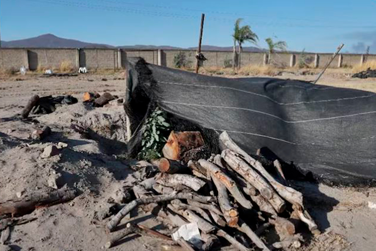 Crematorio en Teuchitlán. Foto: Fiscalía de Jalisco.