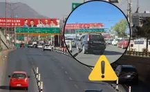 Tráfico en Saltillo: conductores  invaden carril confinado en el deprimido de periférico LEA