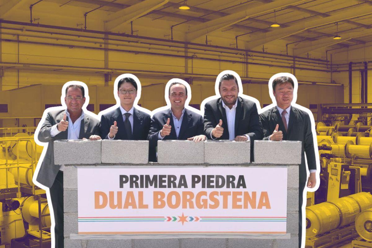 Colocación de la primera piedra de la empresa Dual Borgstena en Monclova / Foto: Gobierno de Coahuila | Borgstena | Canva