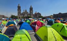 CNTE: así viven los maestros el paro en la plancha del Zócalo en CDMX