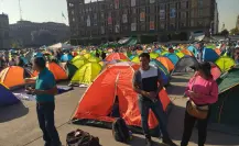 EN VIVO | Docentes del CNTE realizan plantón en Zócalo y San Lázaro