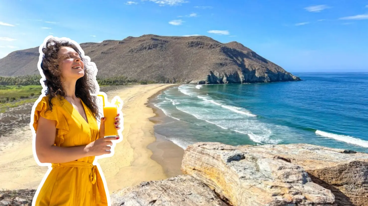 En la playa San Pedrito se pueden observar lobos marinos, practicar surf y acampar. Foto 1: Turismo La Paz | Foto 2: Canva