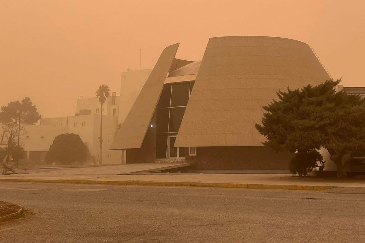 Tormenta de arena en Ciudad Juárez, Chihuaha Foto: X(Twitter) @sabio28