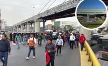 Aterriza la CNTE en el AICM y colapsa vialidades y acceso a usuarios