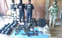 Hallan armamento en inmueble durante búsqueda de desaparecidos en Chiapas