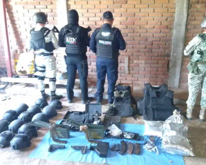 Hallan armamento en inmueble durante búsqueda de desaparecidos en Chiapas