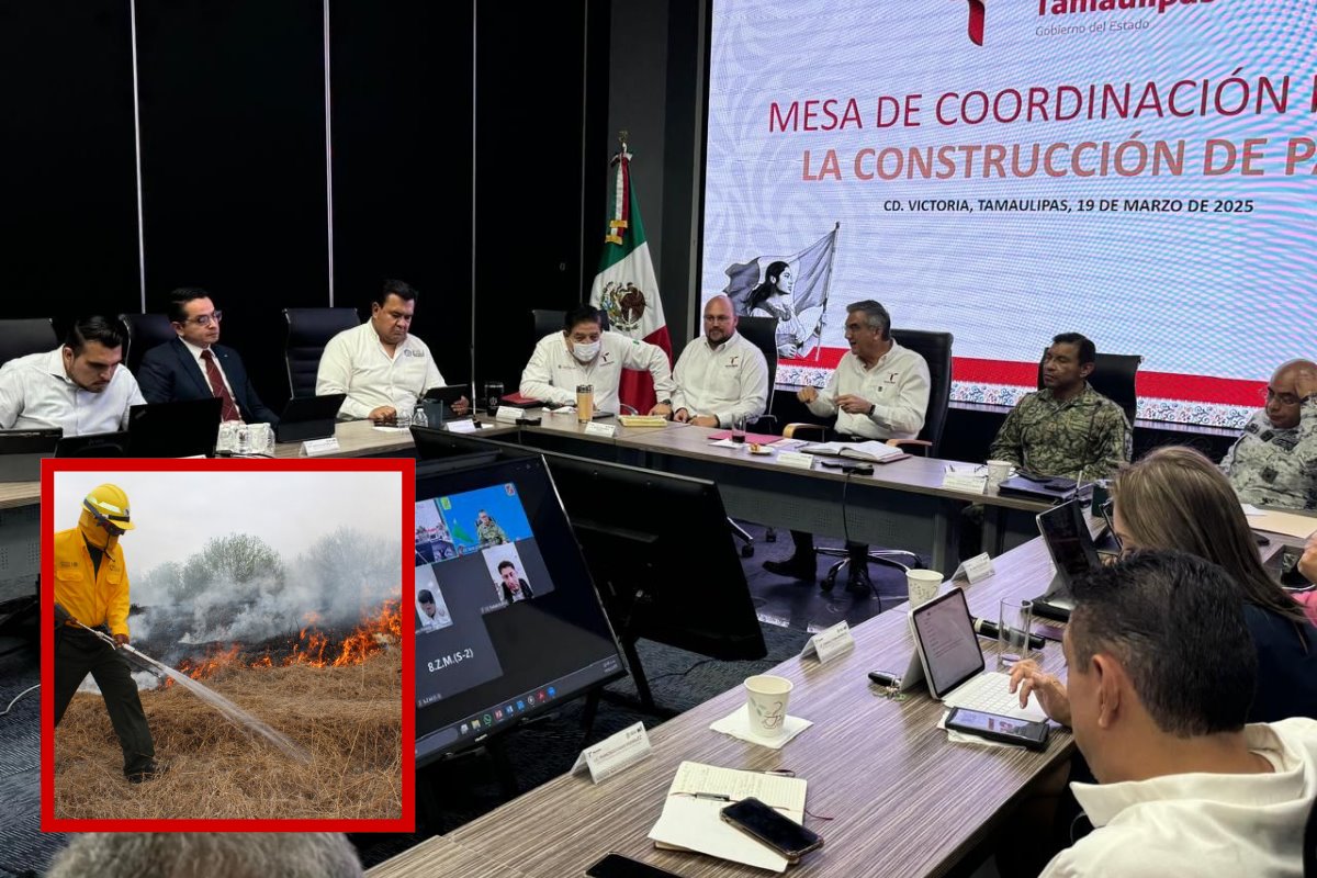 Este miércoles, durante la reunión de la Mesa de Coordinación para la Construcción de la Paz en Ciudad Victoria, se confirmó que los incendios en la región cañera fueron intencionales. Foto: Posta Tamaulipas