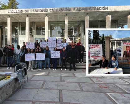 Alumnos toman la FECA; denuncian intromisión de anteriores líderes en campaña por FEUD 