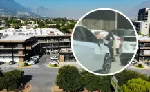 VIDEO I Pelea por estacionamiento en plaza comercial de San Pedro deja un hombre herido