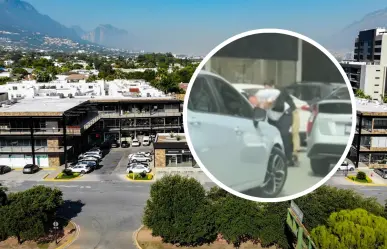 VIDEO I Pelea por estacionamiento en plaza comercial de San Pedro deja un hombre herido