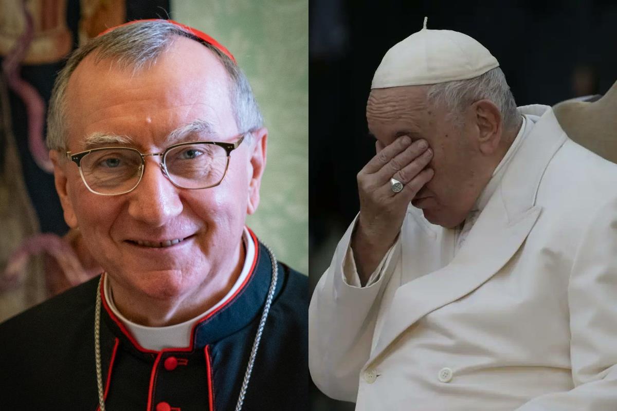 Cardenal Prieto Parolin y el Papa Francisco Foto: Wikipedia/ X(Twitter) @ronyveliz692