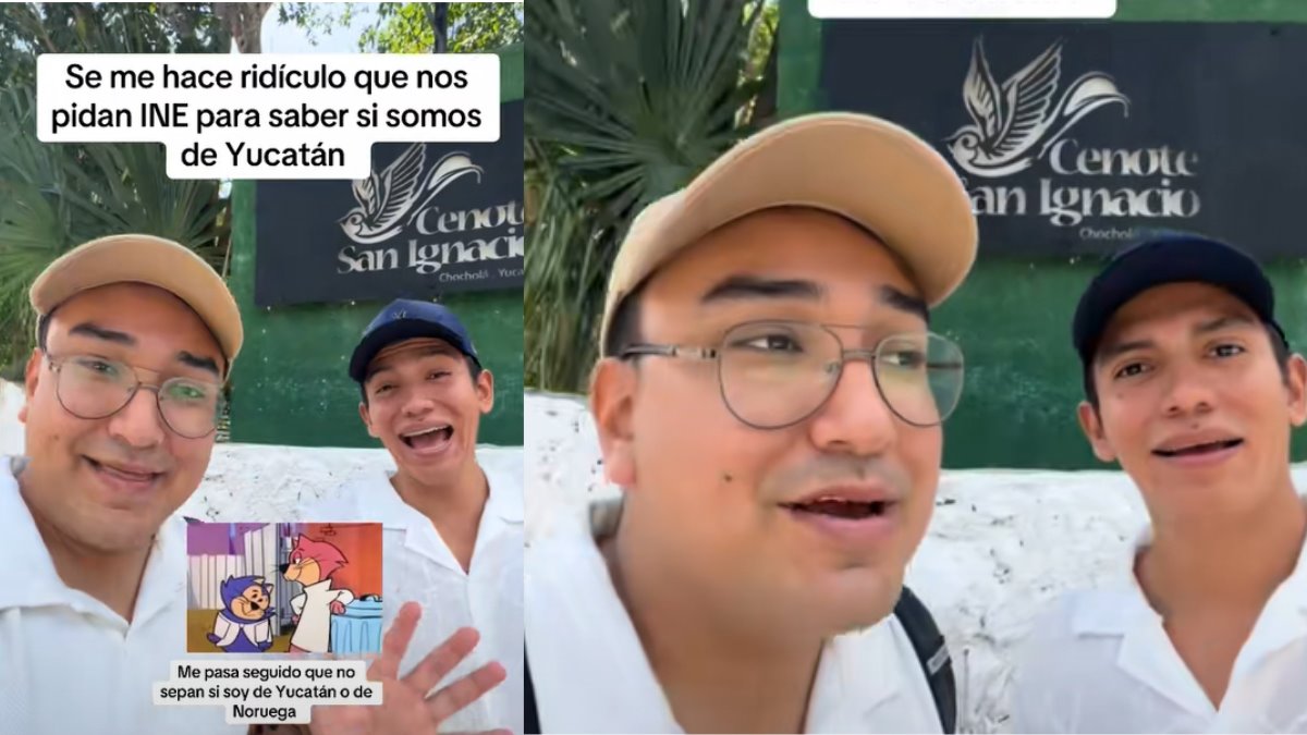 Ambos jóvenes tomaron el suceso con humor Foto: TikTok Alex Chavez