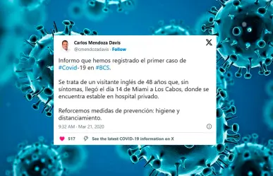 Un día como hoy, hace 5 años, se registró el primer caso de Covid-19 en BCS
