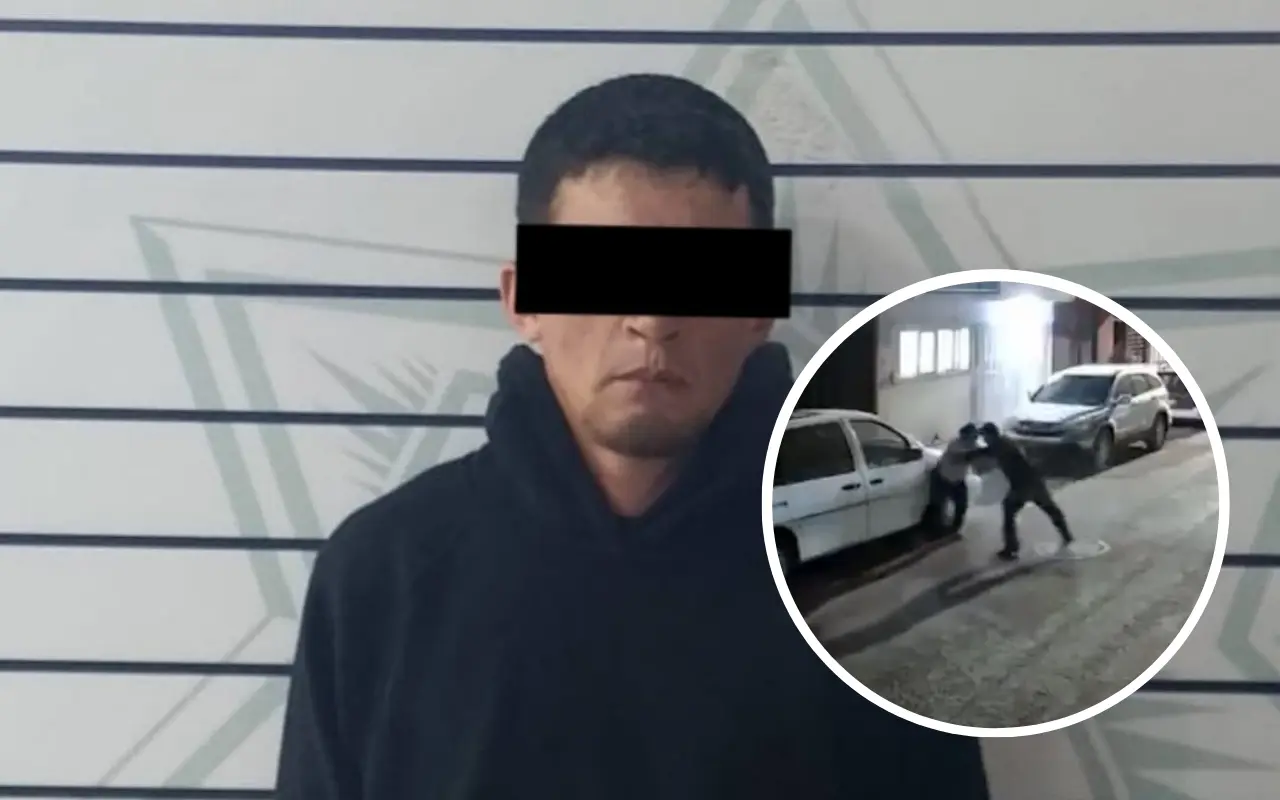 Agresor detenido. Foto: Facebook (Secretaría de Seguridad Ciudadana Irapuato) / Captura de pantalla (X /@edgarfabianvf)