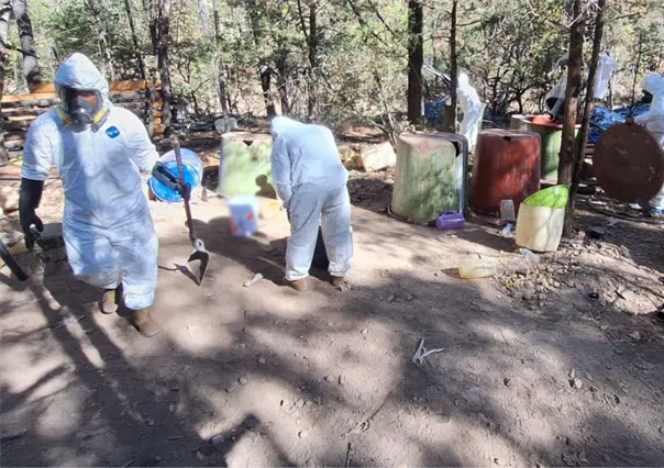 Mega laboratorio de metanfetaminas ligado a Los Chapitos es asegurado en Zacatecas