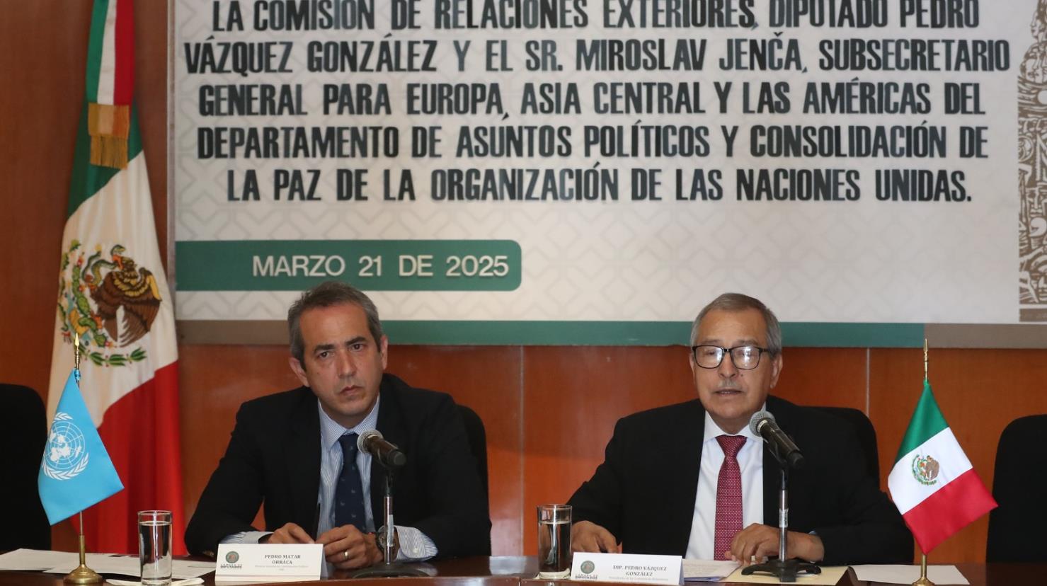 México y la ONU fortalecen cooperación en favor de la paz y el desarrollo sostenible. Foto: Cámara de Diputados